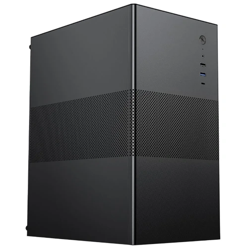 Корпус ACD Coffer 109B (MO-SI100-00) mATX, Type-C + USB3.0 + USB ports + HD audio combo, Mesh, Black.