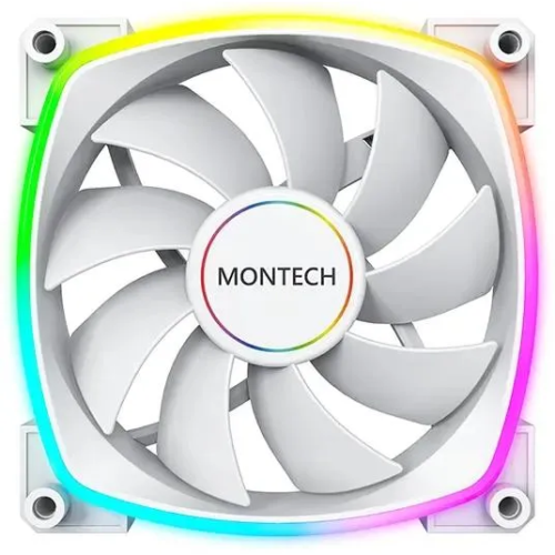 Вентилятор Montech AX140 ARGB (AX140 PWM White) 140х140x25 белый 4-pin Ret