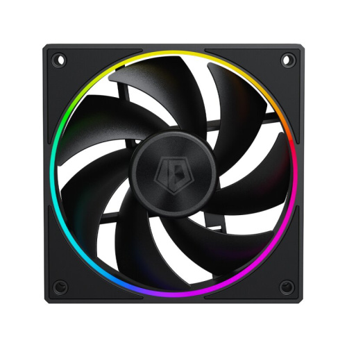 Вентилятор ID-COOLING AF-127-ARGB-K Trio (3 in 1) 120x120x27мм (PWM, резиновые углы, черный, 500-2000об/мин) BOX