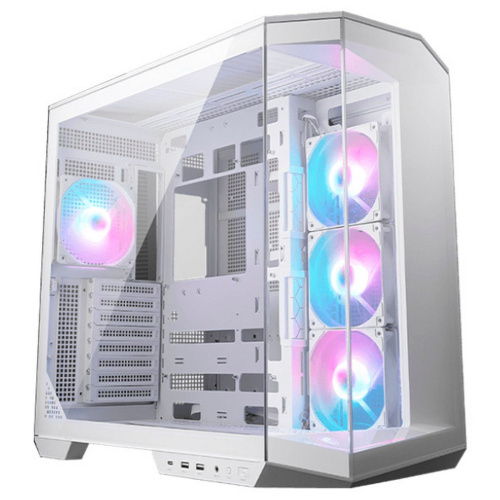 Корпус MSI Mag Pano 100R PZ (306-7G26W22-HH9) White , MidTower, ATX, 2xUSB 3.2 Gen 1, 1xUSB 3.2 Gen2 Type-C, 3x120mm ARGB Reverse Blade Fan