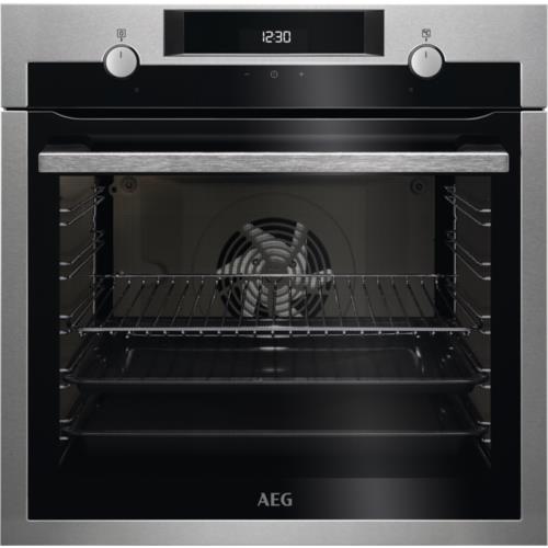 Электрический духовой шкаф AEG BCE455351M серебристый