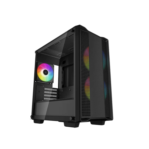 Корпус DeepCool CC360 ARGB (R-CC360-BKAPM3-G-1) (mATX, без БП, 2xUSB, с окном)