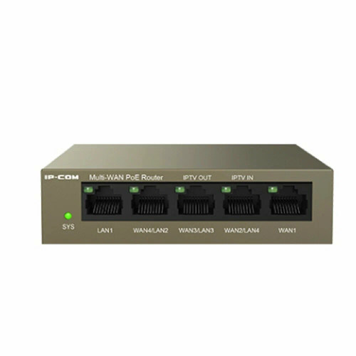 5-портовый PoE-маршрутизатор IP-COM M20-PoE с облачным управлением (PoE бюджет 55W)