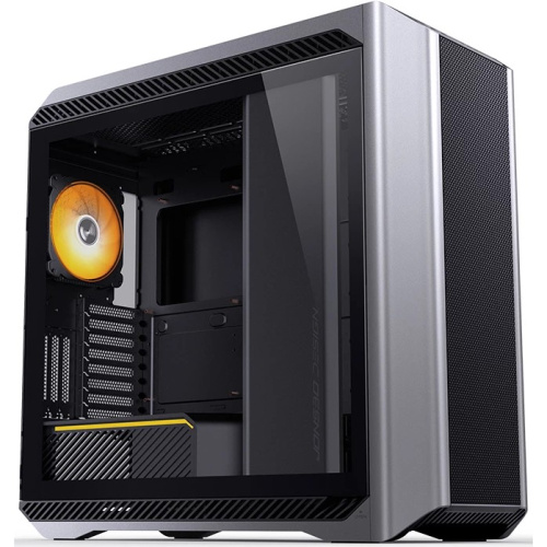 Корпус JONSBO D500 Silver без БП, боковая панель из закал. стекла, ARGB LED-strips, mini-ITX, micro-ATX, ATX, EATX, серебрянный