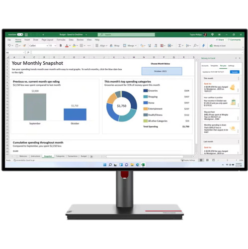 Монитор Lenovo P27h-30 (63A1GAR1CB)