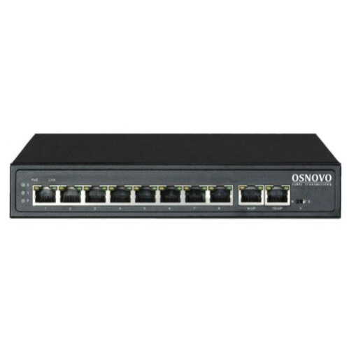 Коммутатор Osnovo (SW-21000(120W)) 2SFP 8PoE 120W