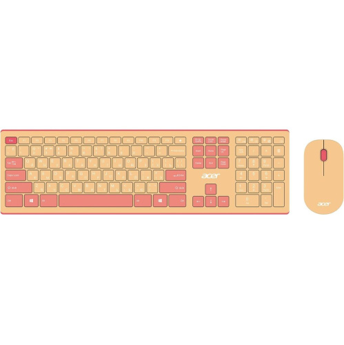 Комплект клавиатура и мышь Acer OCC205 розовый/бежевый (ZL.ACCEE.00F)