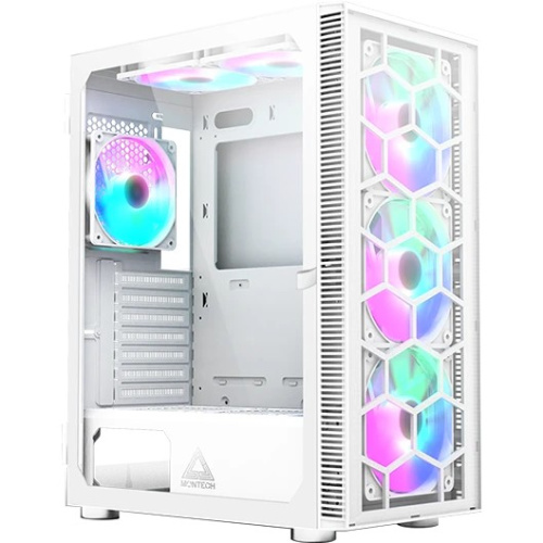 Корпус Montech X3 Glass White (X3GW) / ATX / 3x140mm 3x120mm FRGB fans