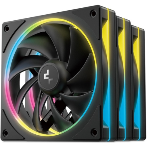 Вентилятор DEEPCOOL FL12 SE 3 In 1 120x120x25мм (PWM, ARGB, черный, 400-1900об/мин) Color Box