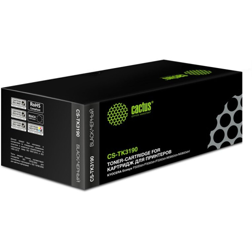 Картридж лазерный Cactus CS-TK3190-MPS черный (30000стр) для Kyocera Ecosys P3055dn/P3060dn