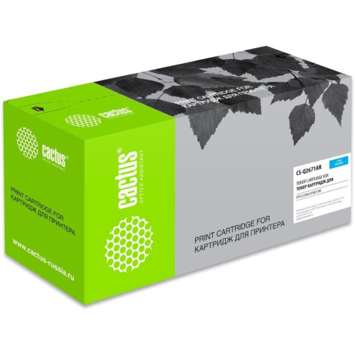 Тонер Картридж Cactus CS-Q2671AR голубой для HP CLJ 3500/3550/3700 (4000стр.)