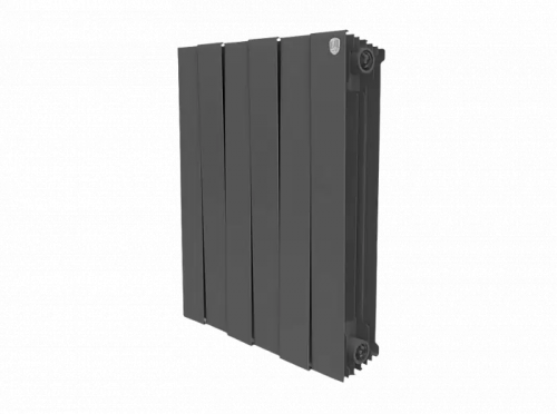 Биметаллический радиатор отопления  Royal Thermo Pianoforte 500 4 Секции Noir Sable