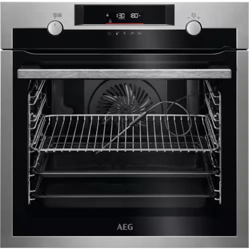 Электрический духовой шкаф AEG BPE558370M серебристый