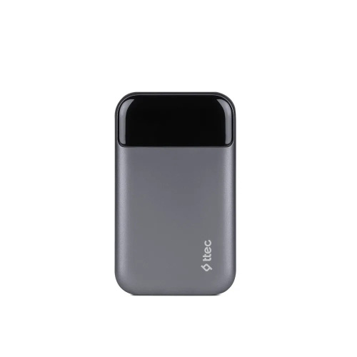Внешний аккумулятор TTEC 2BB214UG ReCharger Pro LCD 10000mAh PD 30W Powerbank Space Gray