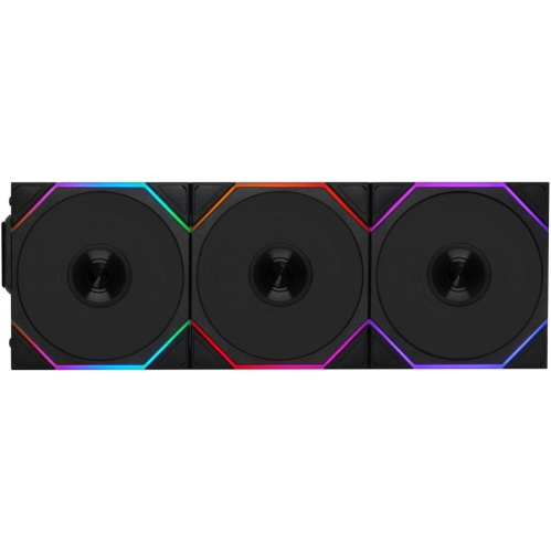 Вентилятор Lian-Li Uni Fan TL Wireless 120 ARGB (G99.12TL1W3B.R0) 120х120x28 черный 4-pin 33дБ (упак.:3шт) Ret