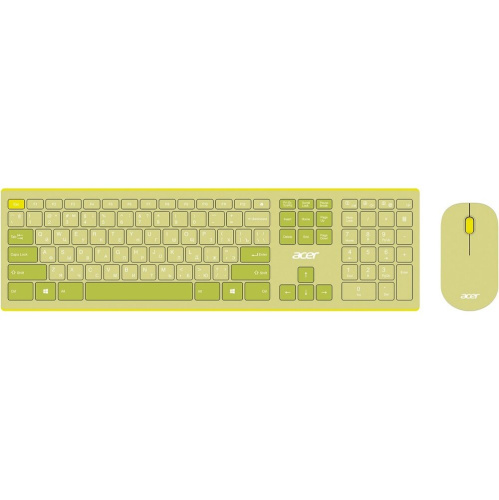 Комплект клавиатура и мышь Acer OCC205 зеленый/желтый (ZL.ACCEE.00E)