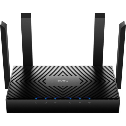 Гигабитный роутер Cudy WR3000 2.0 Wi-Fi 6 AX3000, 2,4/5ГГц, до 2976Мбит/с, 4x1Гбит/с, IPv6, 4 антенны, черный