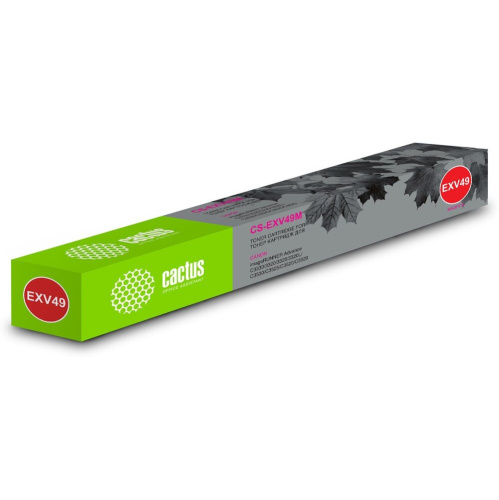 Картридж лазерный Cactus CS-EXV49M C-EXV49M M пурпурный 19000стр для Canon IR C3320/C3320i/C3325i/C3330i/C3500/C3520i MFP/C3525i MFP/C3530i MFP