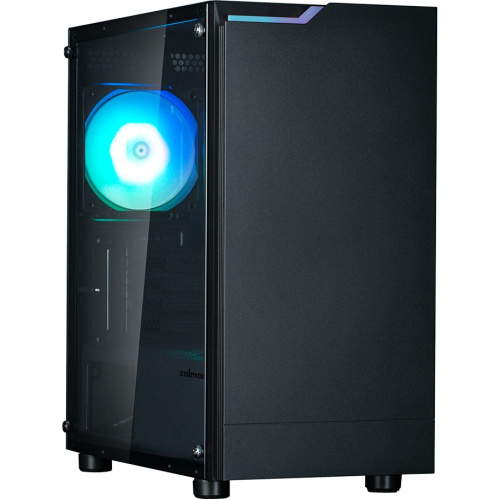 Корпус ZALMAN T4 Plus, MATX, Black, Window, 1 x Combo (3.5'' or 2.5''), 1x3.5'', 2x2.5", 1xUSB2.0, 2xUSB3.0, REAR 1x120mm ARGB