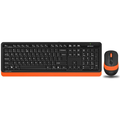 Клавиатура + мышь A4 Fstyler FG1010 orange