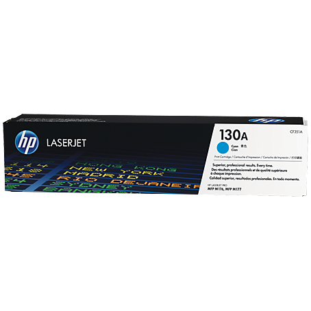 Картридж лазерный HP 130A CF351A голубой для HP M153/M176/M177