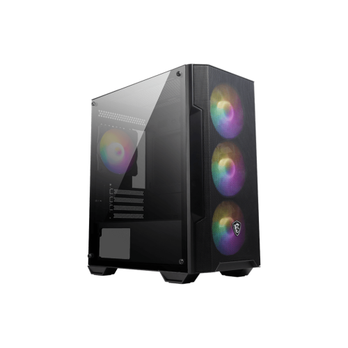 Корпус MSI Mag Forge M100A, mATX, Black, window, 2x3.5", Compatible with 2.5" (Max up to 4x2.5"), 1xUSB 3.2 Gen 1, 2xUSB 2.0