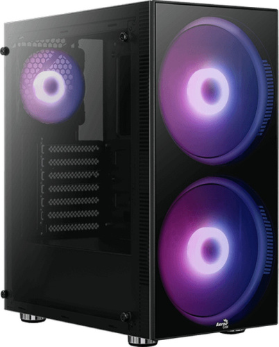 Корпус Aerocool Python-G-BK-v1 черный (PYTHON-G-BK-V1) без БП ATX 1x120mm 2x200mm 2xUSB2.0 1xUSB3.0 audio bott PSU