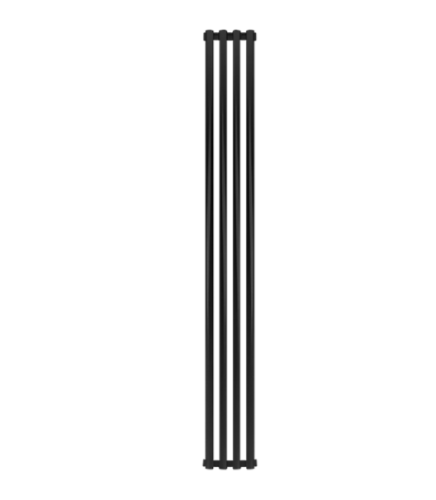Алюминиевый радиатор отопления Stout SRA-2120-18000704 Tonale 1800 4 секции черный