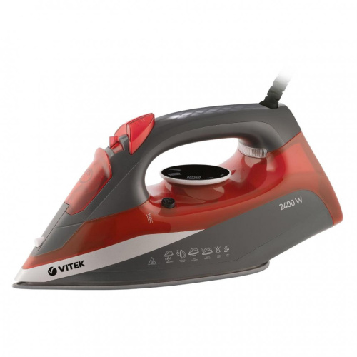 Утюг Vitek VT-8348 серый/красный