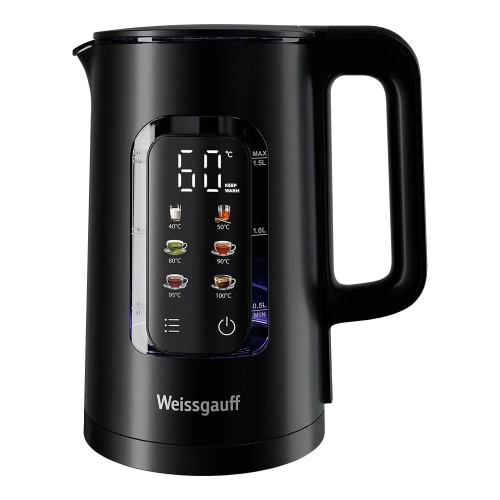 Электрочайник Weissgauff WK 1500 Db Touch BodyCool