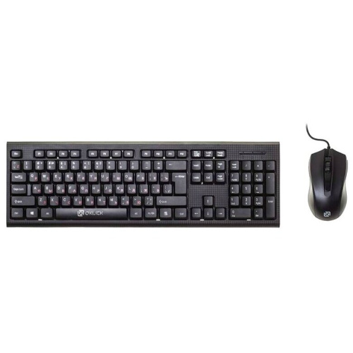 Комплект клавиатура и мышь OKLICK 621M Iru клав черный мышь черный USB