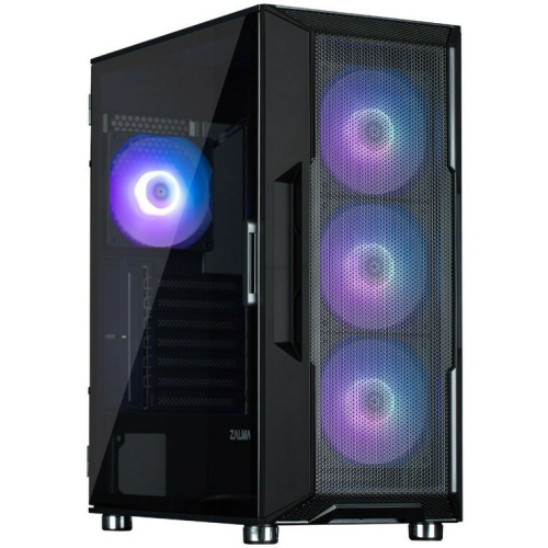Корпус ZALMAN I3 Neo ARGB Black, ATX, Front Mesh, Window, 2x3.5", 3x2.5", 1xUSB2.0, 2xUSB3.0, Front 3x120mm ARGB, Rear 1x120mm ARGB