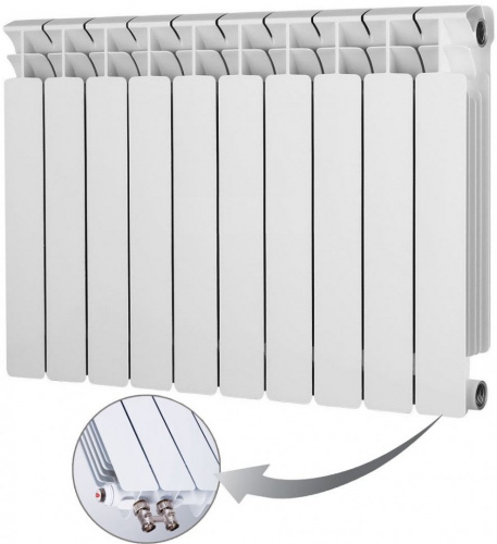 Биметаллический радиатор отопления  Rifar Base Ventil R 350 X10
