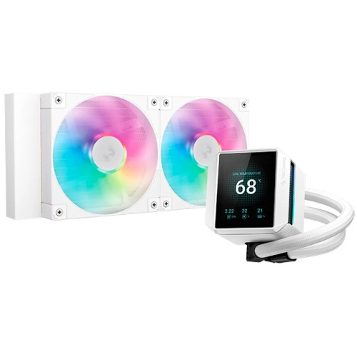 СВО DEEPCOOL Mystique 240 WH ARGB LGA20XX/1700/1200/115X/AM5/AM4 (TDP 250W, ARGB Lighting, Anti-Leak edition, PWM)