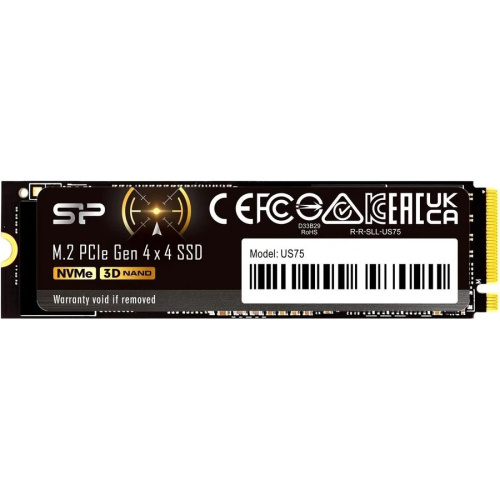 SSD Silicon Power US75 SP02KGBP44US7505, 2TB, M.2 2280, PCI-E 4x4, R/W -7000/6500 MB/s