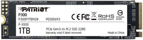 SSD Patriot PCI-E x4 1Tb P300P1TBM28 P300 M.2 2280
