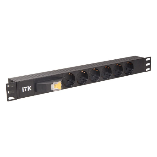 Блок распределения питания ITK PH21-6D3 гор.размещ. 6xSchuko базовые 16A C14
