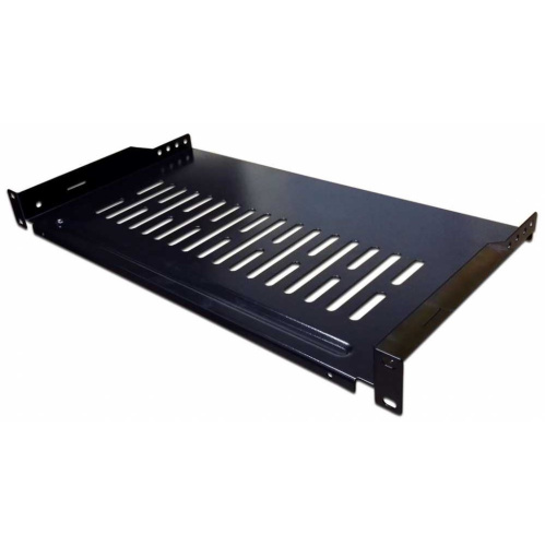 Полка стационарная Lanmaster TWT-CB-SFBF250-1U/18 черный нагр.18кг 19" 250мм (1шт)