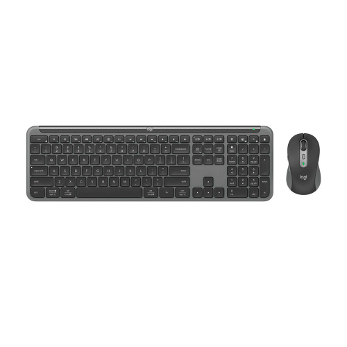 Клавиатура + мышь Logitech MK950 Signature Slim Combo клав:графитовый/черный мышь:черный/серый (920-012500)