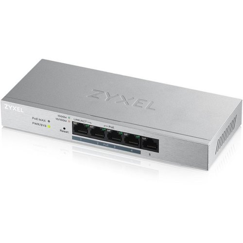 Коммутатор Zyxel GS1200-5HPV2-EU0101F 5G 4PoE+ 60W управляемый