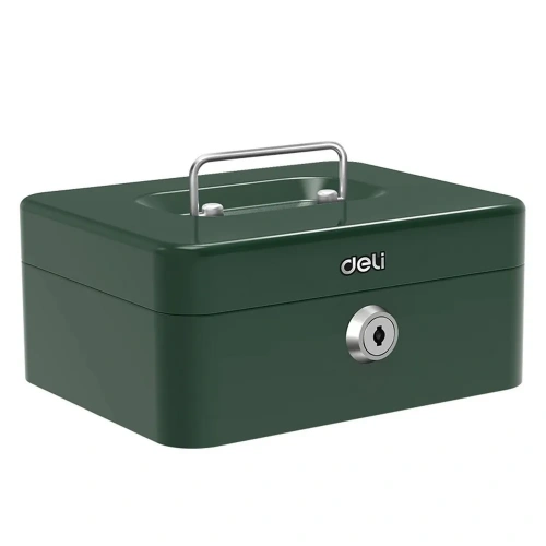 Ящик для денег Deli ET504 9x20x16 зеленый