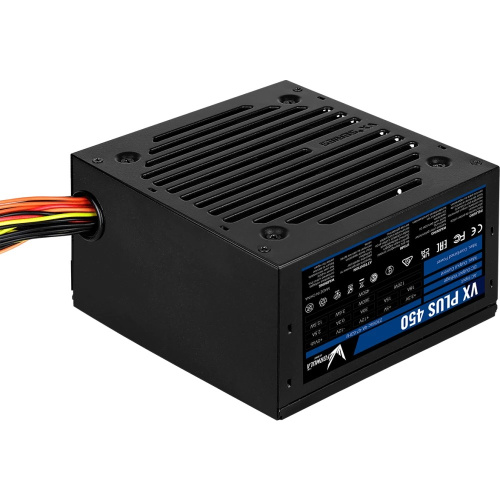 Блок питания FORMULA VX Plus 450 450W (4711401661634) (ATX, 20+4 pin, 1xPCIe 6+2P, 2xSATA, 2хMolex, 1хFDD, 12cm fan)