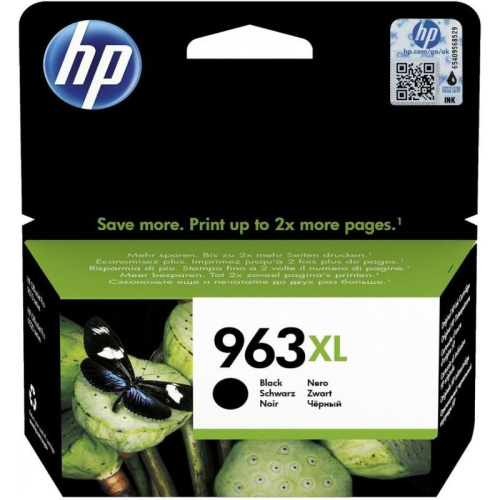 Картридж струйный HP 963 3JA30AE черный (2000стр.) для HP OfficeJet Pro 901x/902x/HP