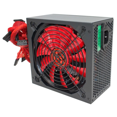 Блок питания Ginzzu PC700 14CM Red
