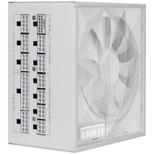 Блок питания Lian Li SX0850P (G9P.SX0850P.W000.RU) / White / ATX 3.1, 850W, 80 Plus Platinum, PCIe 5.1, APFC, 120mm FDB Fan, Fully Modular