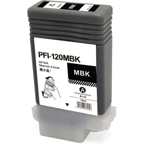 Картридж струйный NV Print PFI-120MBK (NV-2884C001) Matte Black для Canon imagePROGRAF TM-200/205/300/305 (130 мл)