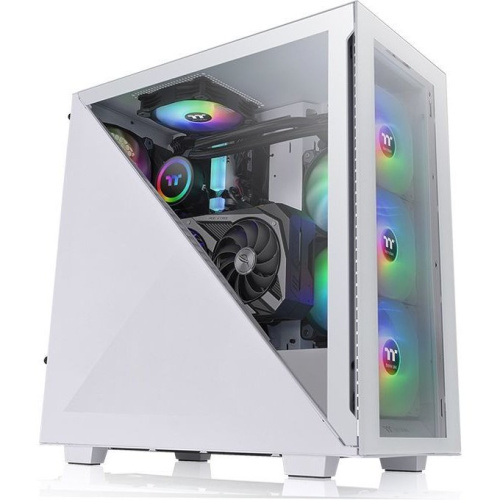 Корпус Thermaltake Divider 300 TG ARGB CA-1S2-00M6WN-02 белый без БП ATX 3x120mm 3x140mm 2xUSB3.0 audio bott PSU
