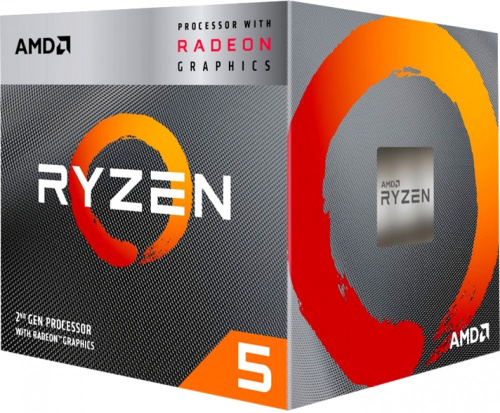 Процессор APU sAM4 AMD Ryzen 5 3400G Box Wraith Spire cooler (YD3400C5FHBOX)