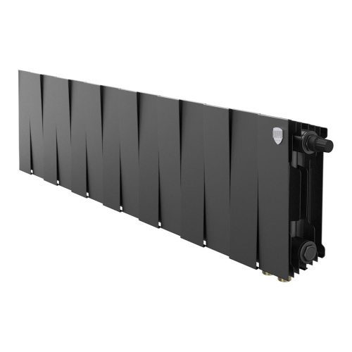 Биметаллический радиатор отопления Royal Thermo PianoForte 200 черный VR80 14 секций