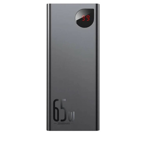 Внешний аккумулятор Baseus PPIMDA-D01 Adaman Metal Digital Display Quick Charge Power Bank 65W 20000mAh Black